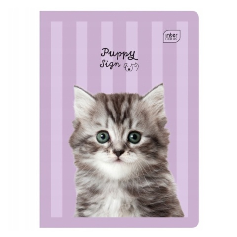 Zeszyt 1szt A5/16 kartki Trzy linie | Puppy Sign