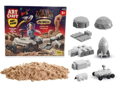 ART CRAFT Misja na marsa Piasek kinetyczny z akcesoriami zestaw kreatywny