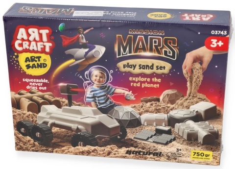 ART CRAFT Misja na marsa Piasek kinetyczny z akcesoriami zestaw kreatywny