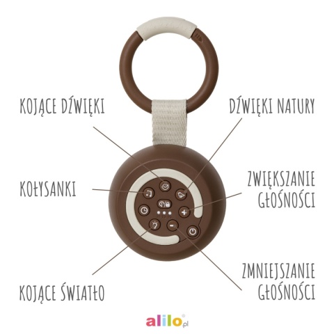 Alilo CocoNap W1 - odtwarzacz MP3 i lampka do karmienia | kokos
