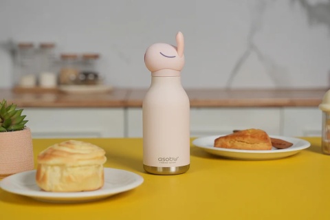 Asobu Butelka termiczna ze słomką Bestie | Królik 460 ml