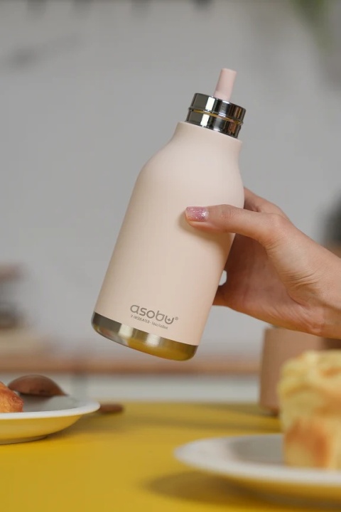 Asobu Butelka termiczna ze słomką Bestie | Królik 460 ml