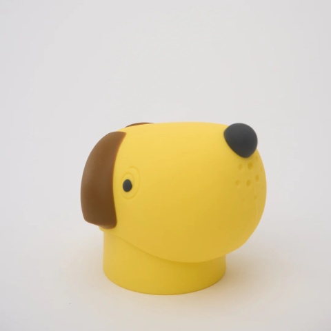 Asobu Butelka termiczna ze słomką Bestie | Pies Żółty 460 ml