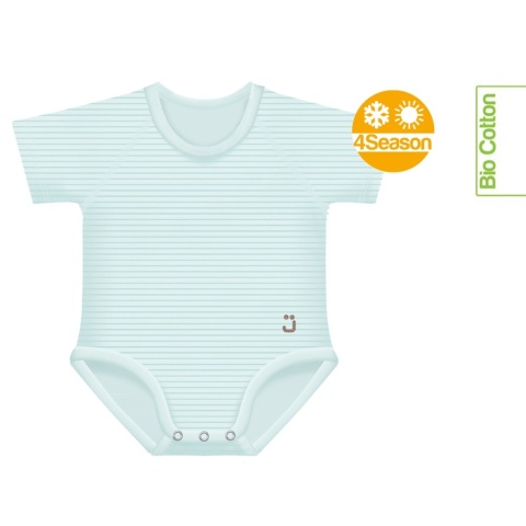 J Bimbi Body rosnące Bio Cotton 4Season 0-36m | water green