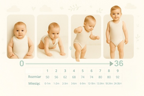 J Bimbi Body rosnące Bio Cotton Warm 0-36m | rose