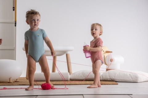 J Bimbi Body rosnące Bio Cotton Warm 0-36m | rose