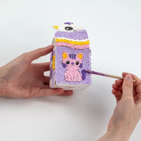 Kidea Kreowanie po numerach szkatułka | kotek