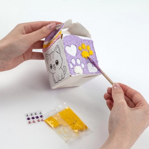 Kidea Kreowanie po numerach szkatułka | kotek