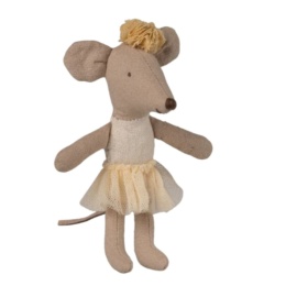 Maileg Myszka baletnica młodsza siostra | Off white