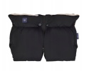 ZAFFIRO Dwuczęściowe Mufki 2w1 do wózka WEŁNA premium - BLACK Cozy