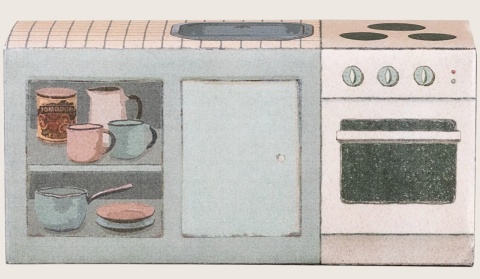 Maileg kuchnia Blat kuchenny | rozmiar mysz