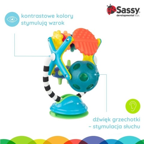 Sassy Zabawka sensoryczna Diabelski młyn 6m+