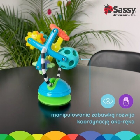 Sassy Zabawka sensoryczna Diabelski młyn 6m+