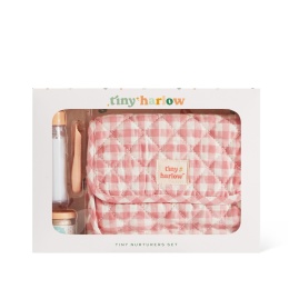 Tiny Harlow Torba z akcesoriami dla lalek | Pink Gingham