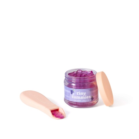 Tiny Harlow Zestaw Tiny Tummies Magiczny słoiczek z łyżeczką | Winogrono