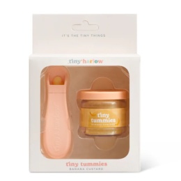 Tiny Harlow Zestaw Tiny Tummies Słoiczek i Łyżeczka | Banan
