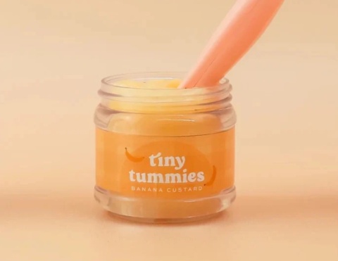 Tiny Harlow Zestaw Tiny Tummies Słoiczek i Łyżeczka | Banan