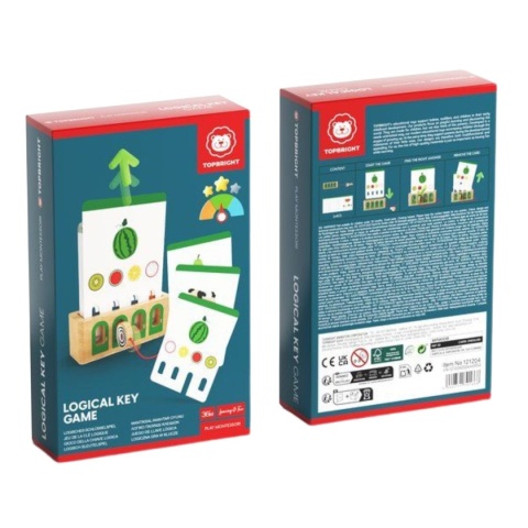 Topbright Logiczne Łamigłówki | Edukacyjna gra karciana z kluczem – Poziom zaawansowany 36m+