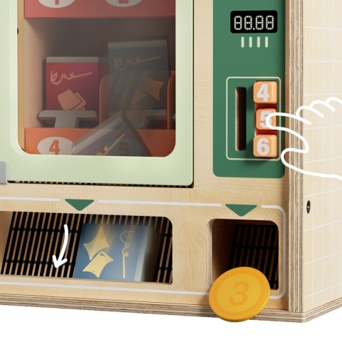 Topbright Zabawkowy automat sprzedający Shop&Go | edukacyjna zabawka 36m+