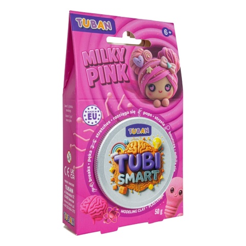 Tuban TUBI SMART magiczna plastelina | MILKY PINK 50 g