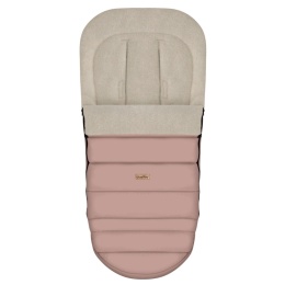 ZAFFIRO Komplet Śpiworek iGrow + mufki Aspen wełna premium | baby pink