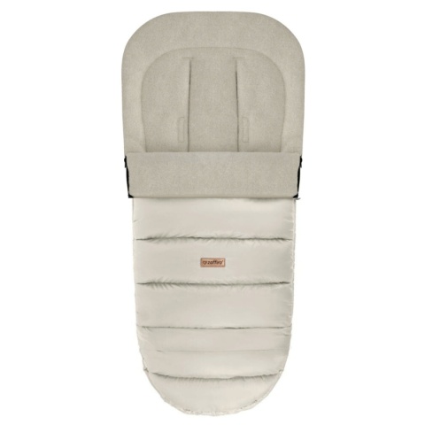 ZAFFIRO Komplet Śpiworek iGrow + mufki Aspen wełna premium | vanilla