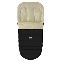 ZAFFIRO Komplet Śpiworek iGrow + mufki Nordico wełna premium | black