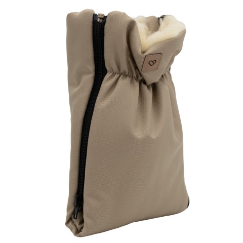ZAFFIRO Mufki dwuczęściowe do wózka wełna basic Nordico | beige