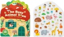 mideer Zestaw wielorazowych żelowych naklejek | The Busy Animal Town