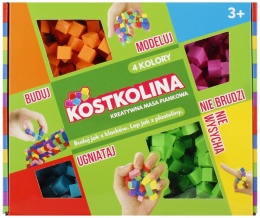 Art and Play Pianka do modelowania Kostkolina 4kol. | zielona