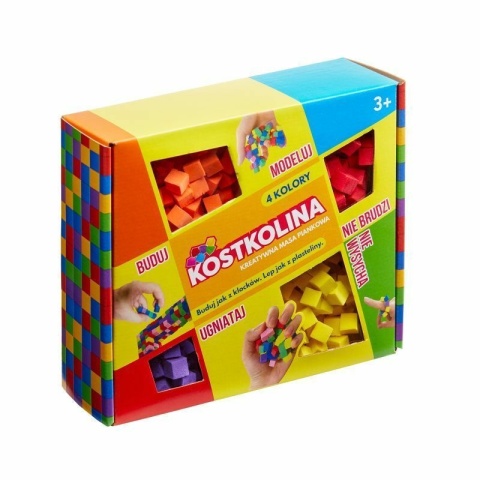 Art and Play Pianka do modelowania Kostkolina 4kol. | żółta