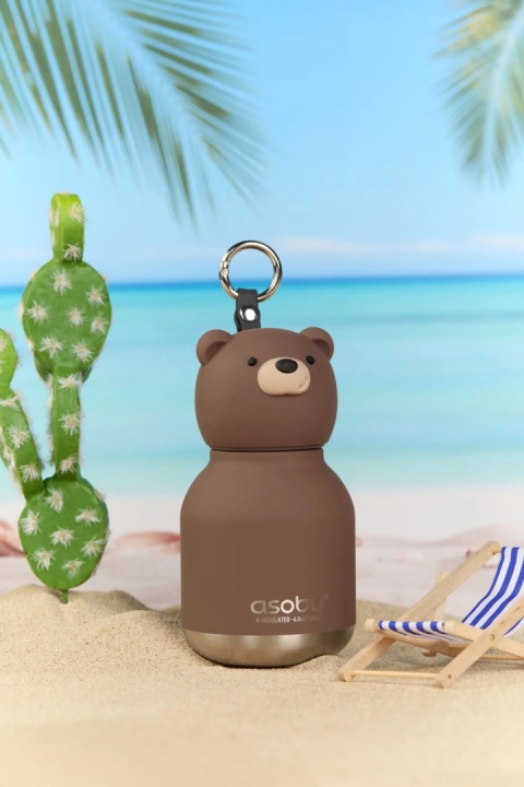 Asobu Butelka termiczna Mini Bestie | Brązowy Niedźwiedź 200 ml