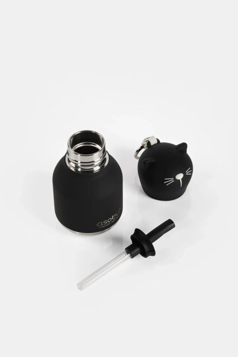 Asobu Butelka termiczna Mini Bestie | Czarny Kot 200 ml