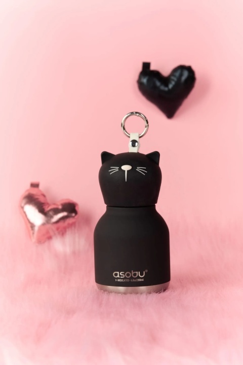 Asobu Butelka termiczna Mini Bestie | Czarny Kot 200 ml