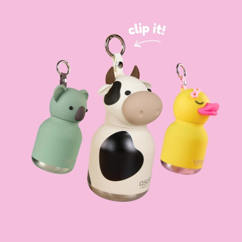 Asobu Butelka termiczna Mini Bestie | Krowa 200 ml