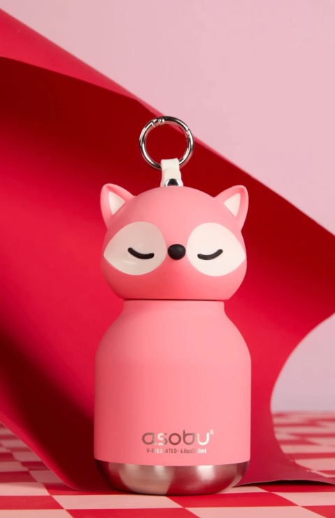 Asobu Butelka termiczna Mini Bestie | Różowy Lis 200 ml