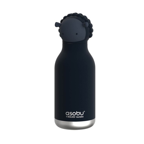 Asobu Thermal bottle with straw Beasts | black sheep 460 ml
