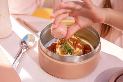 Citron Termos Obiadowy z Podziałką 400ml | Blush Pink