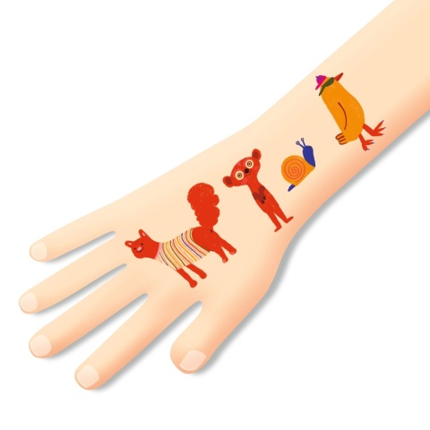 DJECO Tatuaże ŚMIESZNE ZWIERZĄTKA