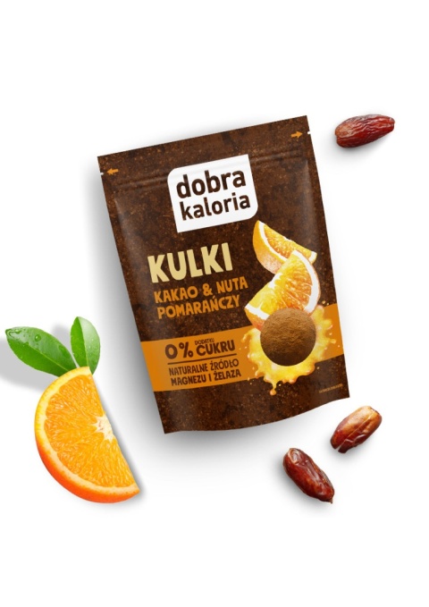 Dobra Kaloria Kulki kakao & nuta pomarańczy - 65g