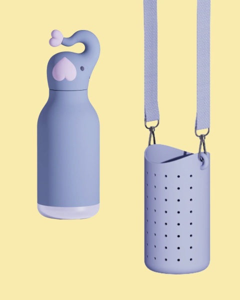 Asobu Etui na butelkę z paskiem Bestie Sling | fioletowe