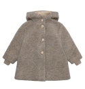 Huttelihut wełniany płaszczyk z kapturem dla dziewczynki