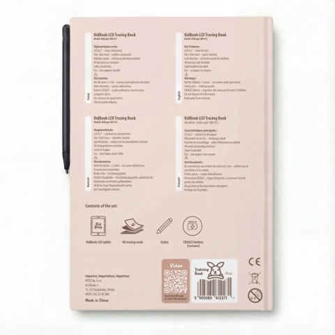 KidBook Tablet Graficzny z kartami pracy do rysowania | Rabbit