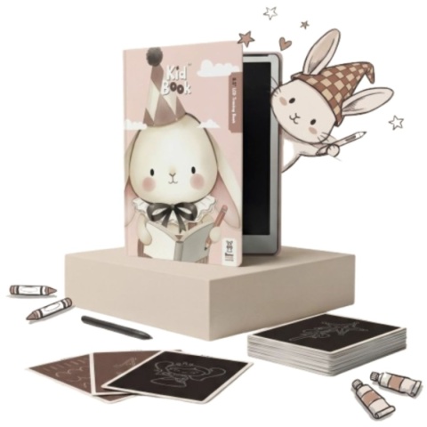 KidBook Tablet Graficzny z kartami pracy do rysowania | Rabbit