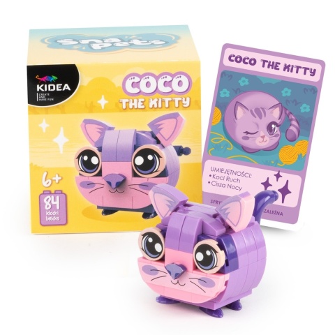 Kidea Klocki konstrukcyjne Snapets Kot Coco – 84 elementy