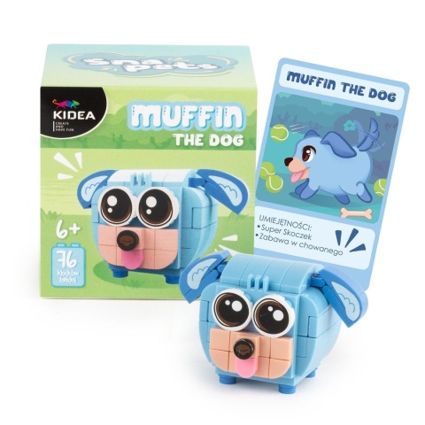 Kidea Klocki konstrukcyjne Snapets Pies Muffin – 76 elementów