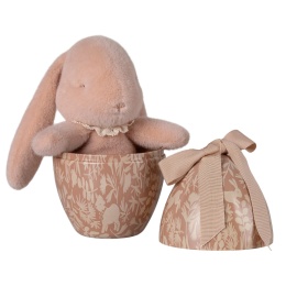 Maileg Pisanka z zajączkiem | Powder - jajko wielkanocne z pluszowym króliczkiem