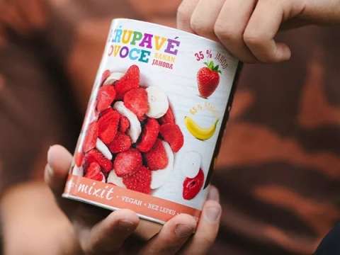 Mixit Crunchy Fruits | Banana and Strawberry (80g)