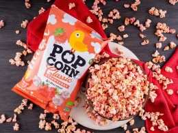 Mixit Duży BIO popcorn | Truskawka (75g)