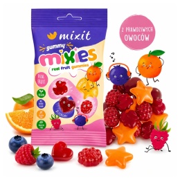 Mixit Owocowe Mixies | naturalne cukierki żelki mix smaków